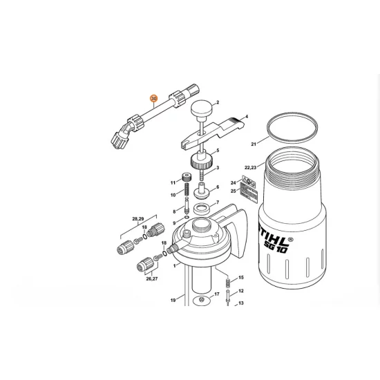 STIHL  Rura przedłużeniowa 150 mm 4247 500 0301